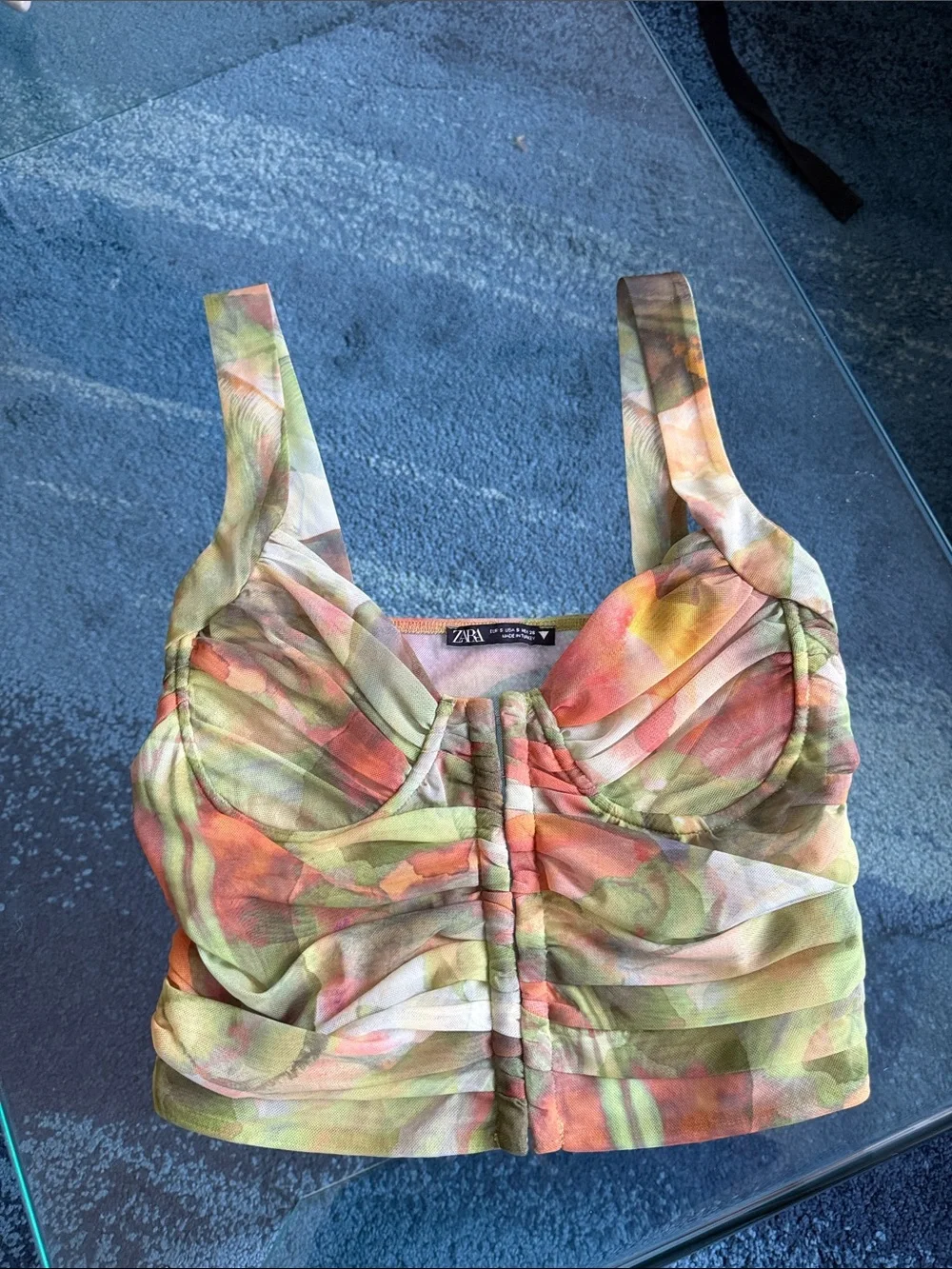 Zara mesh corset multicolor